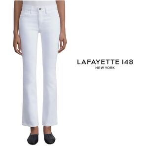 Lafayette 148  White Denim Jeans Size 28